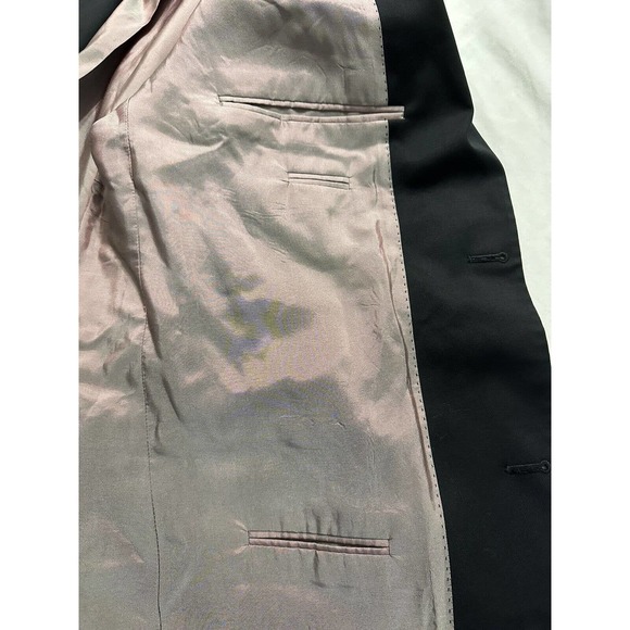 Hugo Boss Black Blazer Men's Sz 44L Virgin Wool Sport Coat Formal suit Jacket - Picture 5 of 11